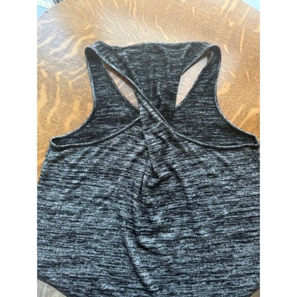 rag & bone Black Heather Twist Back Tank Top Small | Scoop Neck Sleeveless $115 - Picture 10 of 10